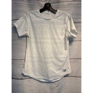 New Balance White Q Speed Jacquard Short Sleeve